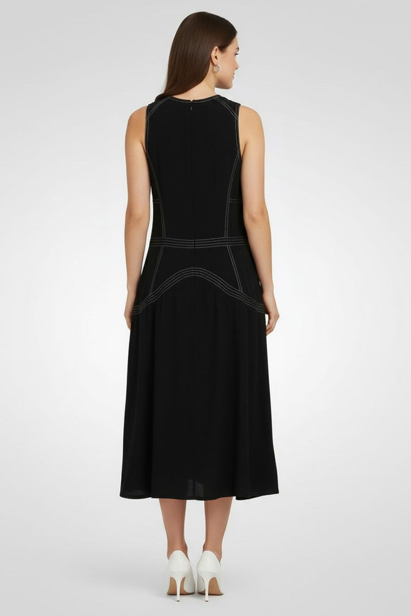 STELLA MCCARTNEY Women Plain Midi Dress, Black - Image 4