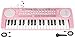 TWFRIC Kids Toddler Toy Piano Keyboard 37 Key Pianos for Kid Music Toys Instruments with Microphone Unlock Musical Fun Perfect Birthday for 38 Year Old Pink - Image 2