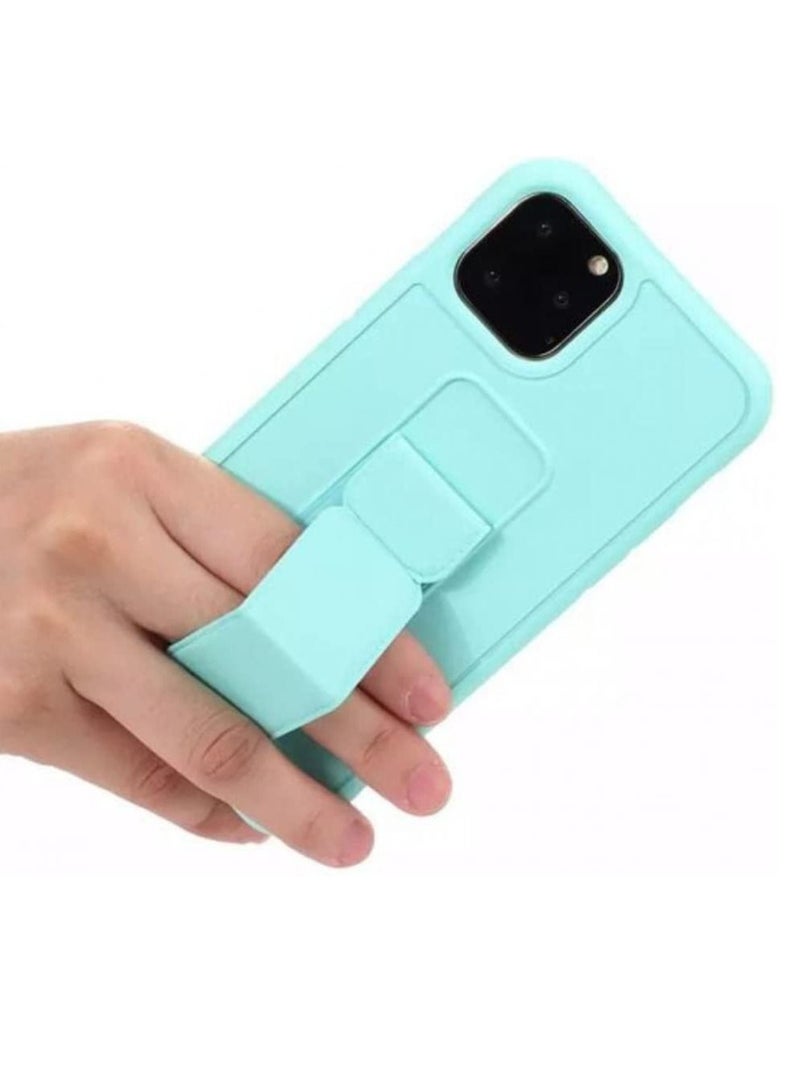 VITION غطاء حماية لجهاز آيفون 13 برو، حافظة هاتف مع قبضة إصبع، حافظة مغناطيسية متعددة الوظائف 3 في 1، غطاء خلفي مضاد للصدمات (آيفون 13 برو أخضر نعناعي) - Image 5