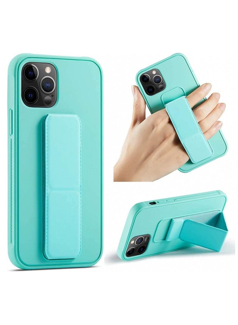 VITION غطاء حماية لجهاز آيفون 13 برو، حافظة هاتف مع قبضة إصبع، حافظة مغناطيسية متعددة الوظائف 3 في 1، غطاء خلفي مضاد للصدمات (آيفون 13 برو أخضر نعناعي) - Image 1