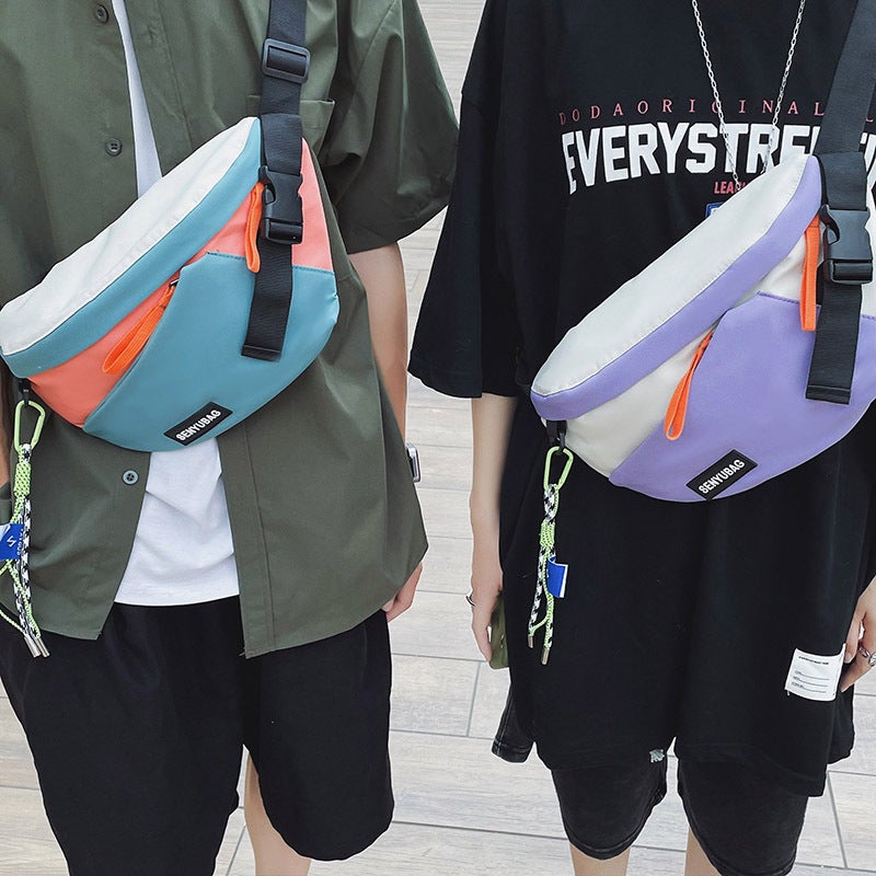 Single Shoulder Crossbody Bag Men's Fashionable Japanese Sports Chest Bag Men's Waist Bag Summer Ruiying Bag Girl's Small Backpack - Image 4