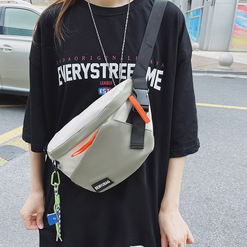 Single Shoulder Crossbody Bag Men's Fashionable Japanese Sports Chest Bag Men's Waist Bag Summer Ruiying Bag Girl's Small Backpack - Image 3