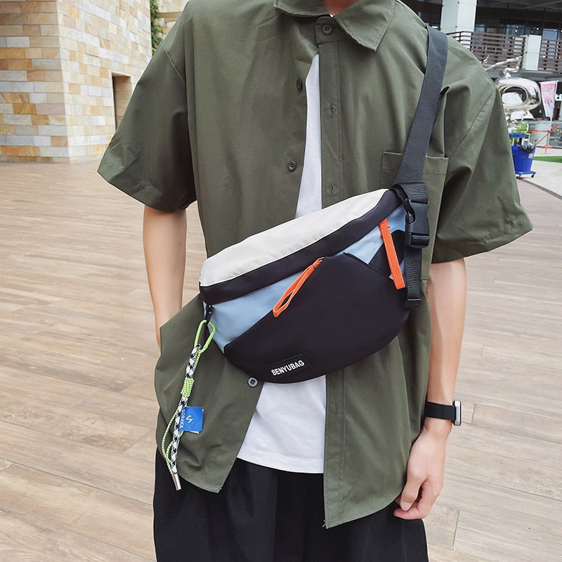 Single Shoulder Crossbody Bag Men's Fashionable Japanese Sports Chest Bag Men's Waist Bag Summer Ruiying Bag Girl's Small Backpack - Image 5