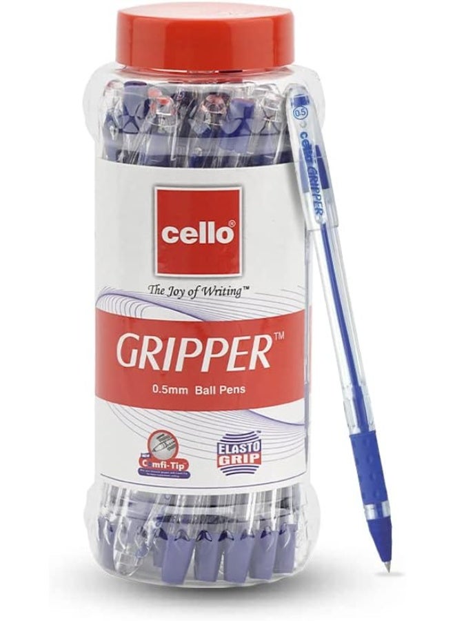 تشيلو قلم حبر جاف جريبر أزرق من تشيلو، عبوة من 25 قطعة من أفضل الأقلام الحبر لكتابة سلسة للطلاب والمحترفين من تشيلو ستشنري - Image 1