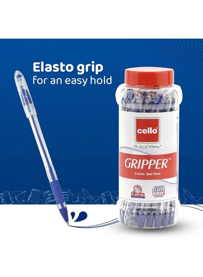 تشيلو قلم حبر جاف جريبر أزرق من تشيلو، عبوة من 25 قطعة من أفضل الأقلام الحبر لكتابة سلسة للطلاب والمحترفين من تشيلو ستشنري - Image 2