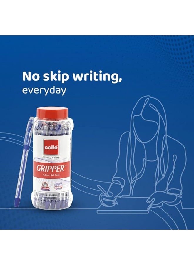 تشيلو قلم حبر جاف جريبر أزرق من تشيلو، عبوة من 25 قطعة من أفضل الأقلام الحبر لكتابة سلسة للطلاب والمحترفين من تشيلو ستشنري - Image 3