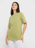 جينجر بيسيكس Oversize Crew Neck T-shirt