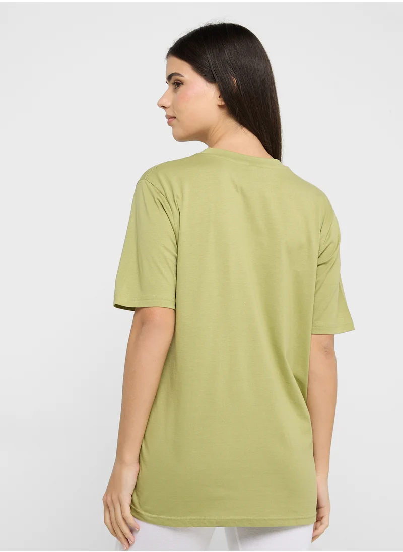 Ginger Basics Oversize Crew Neck T-shirt