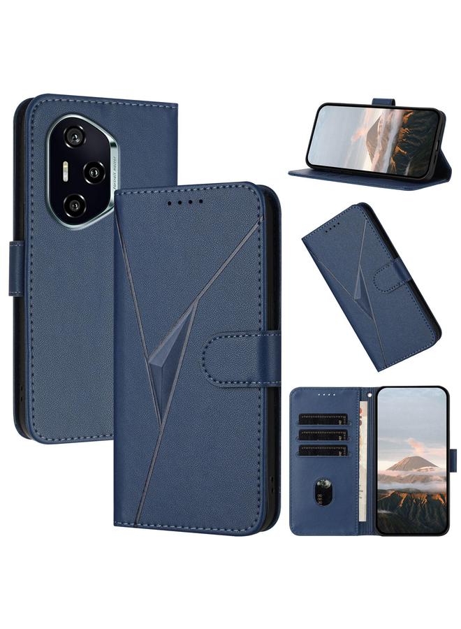S-TOP Case For Honor 400 Triangle Pattern Buckle Clasp Leather Phone Case - Image 1