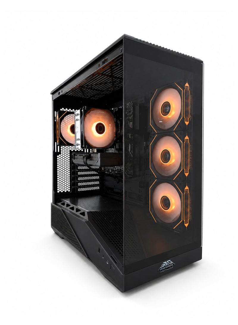 Arab Gamers Gaming PC, Intel Core i5-12400F, RX 580, 16GB RAM, 1TB SSD, Windows 11 Pro, Black Case - Image 3