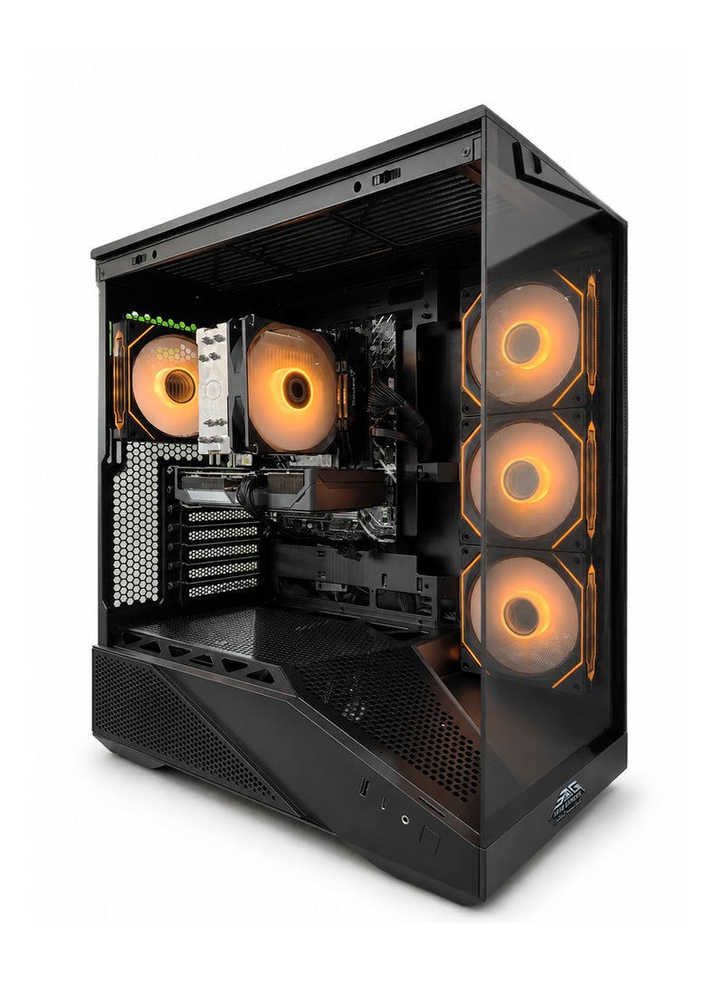 Arab Gamers Gaming PC, Intel Core i5-12400F, RX 580, 16GB RAM, 1TB SSD, Windows 11 Pro, Black Case - Image 1