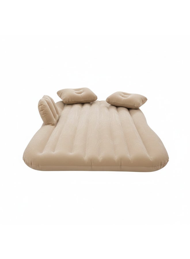 Cara Penggunaan Car Travel Inflatable Mattress Air Bed Cushion Camping Universal SUV Extended Air Couch with Two Air Pillows (Black) - Image 3