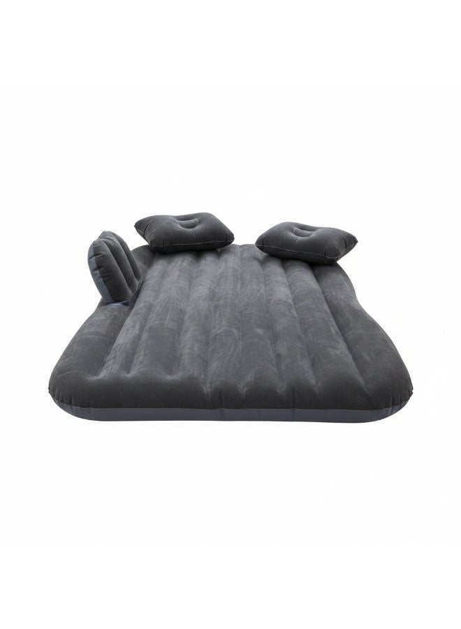 Cara Penggunaan Car Travel Inflatable Mattress Air Bed Cushion Camping Universal SUV Extended Air Couch with Two Air Pillows (Black) - Image 4