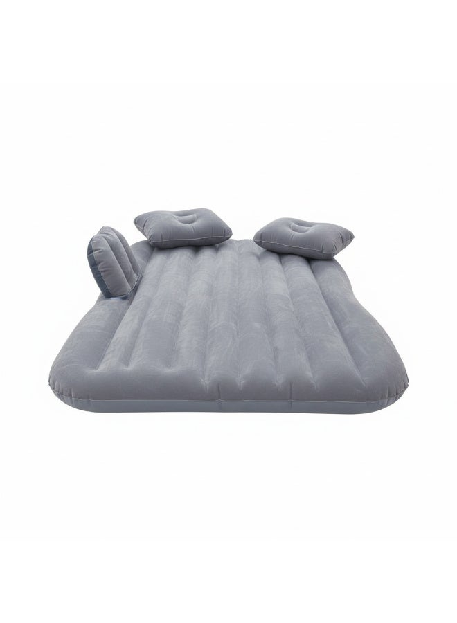 Cara Penggunaan Car Travel Inflatable Mattress Air Bed Cushion Camping Universal SUV Extended Air Couch with Two Air Pillows (Black) - Image 2