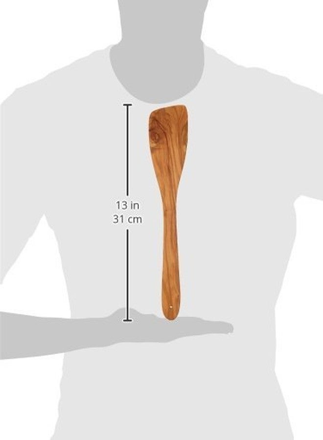 Cilio Toscana Olive Wood Kitchen Utensil-For Serving, Mixing and Stirring-Non-Stick Cooking, Turner/Spatula, 11.8" - Image 2