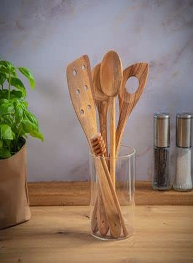 Cilio Toscana Olive Wood Kitchen Utensil-For Serving, Mixing and Stirring-Non-Stick Cooking, Turner/Spatula, 11.8" - Image 3