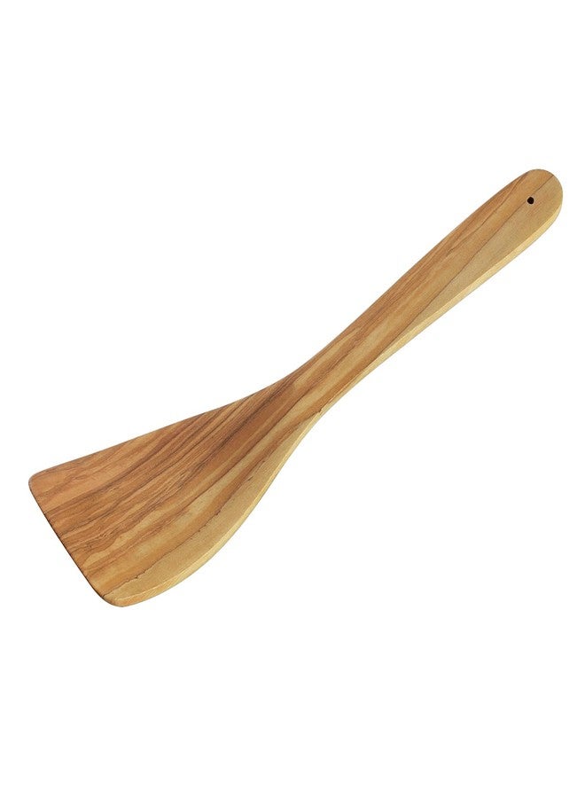 Cilio Toscana Olive Wood Kitchen Utensil-For Serving, Mixing and Stirring-Non-Stick Cooking, Turner/Spatula, 11.8" - Image 1