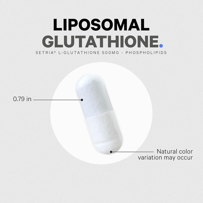 Codeage Liposomal Glutathione Supplement  Pure Reduced Setria LGlutathione Liposomal Delivery Phospholipid Complex  Encapsulated Glutathione Powder Pills  Vegan NonGMO  60 Capsules - Image 4