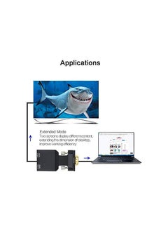 erorex 1080P VGA Male to HDMI Female Audio Video Converter Adapter  - Image 4