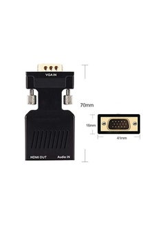 erorex 1080P VGA Male to HDMI Female Audio Video Converter Adapter  - Image 5
