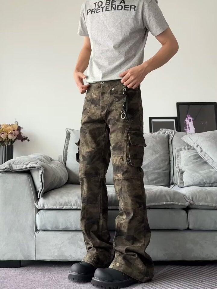 Unisex Classic Denim Jeans Loose Fit Daily Outdoor Wear - Image 1