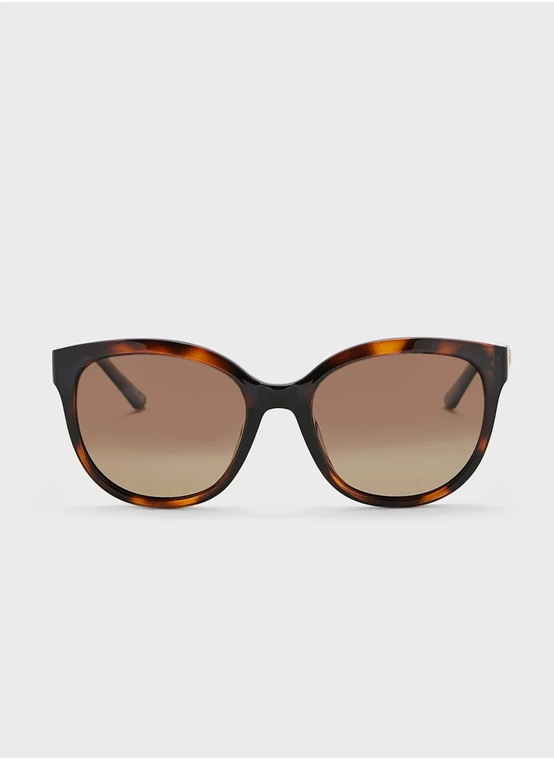 GUESS Gradient Feline Shape Sunglasses