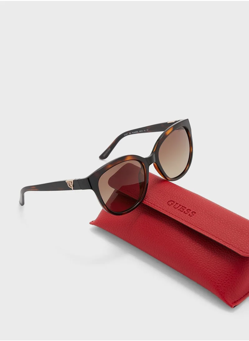 GUESS Gradient Feline Shape Sunglasses