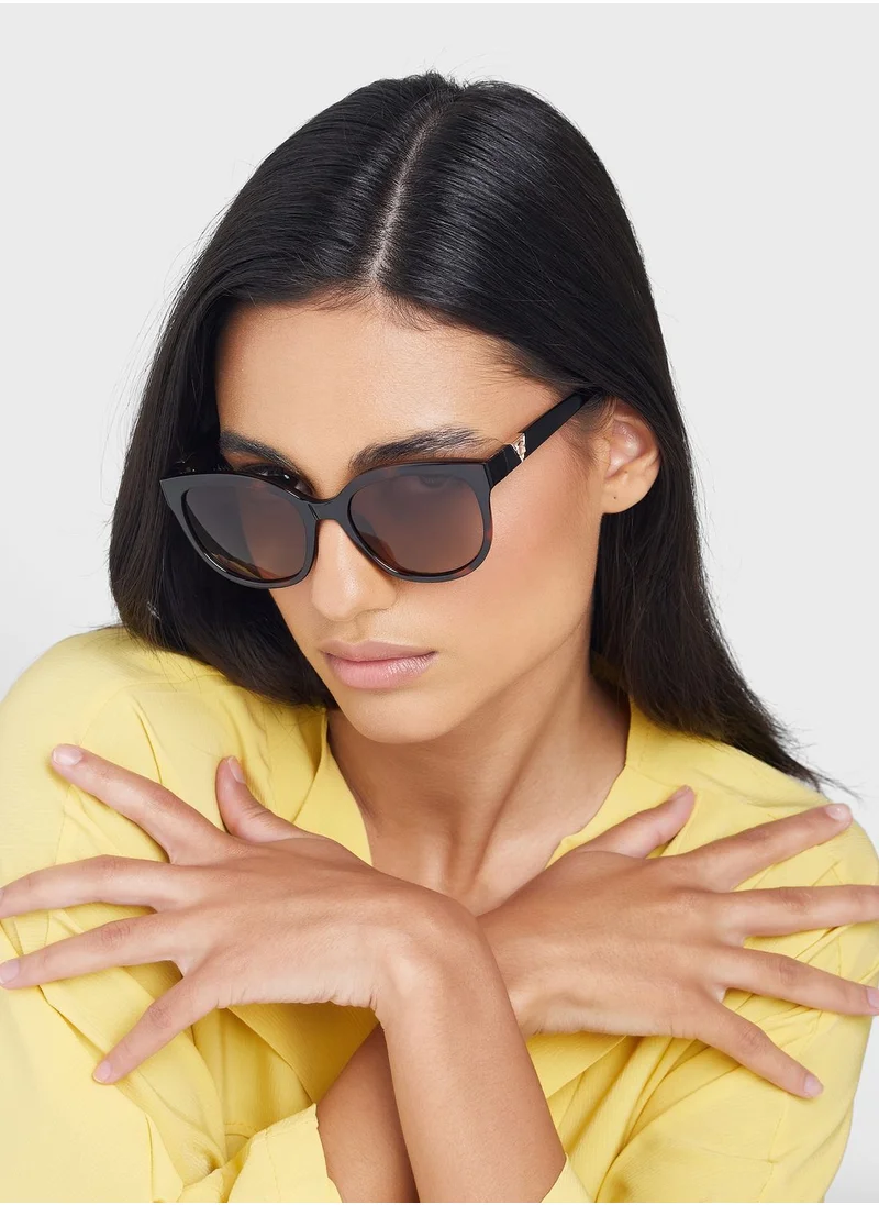 GUESS Gradient Feline Shape Sunglasses