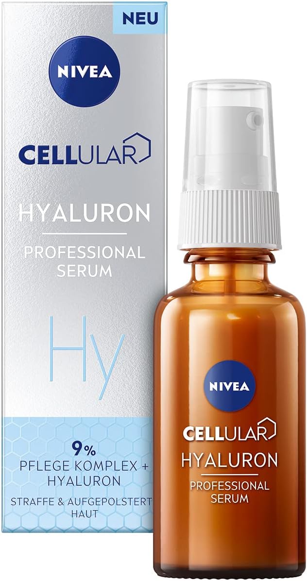 NIVEA Cellular Professional Serum Hyaluronic 30 ml Moisturising Hyaluronic Serum AntiWrinkle Serum for a Fresh and Healthy Looking Complexion