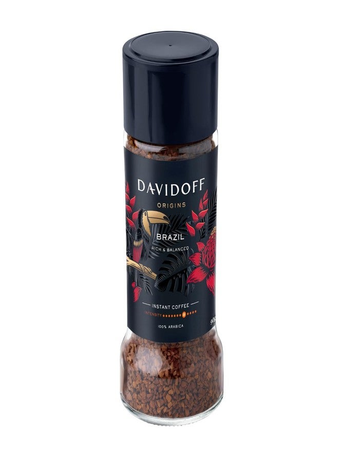 Davidoff Origins Brazil Flavour Instant Coffee, 8/12 Intensity - Arabica, 90G, Granule - Image 1