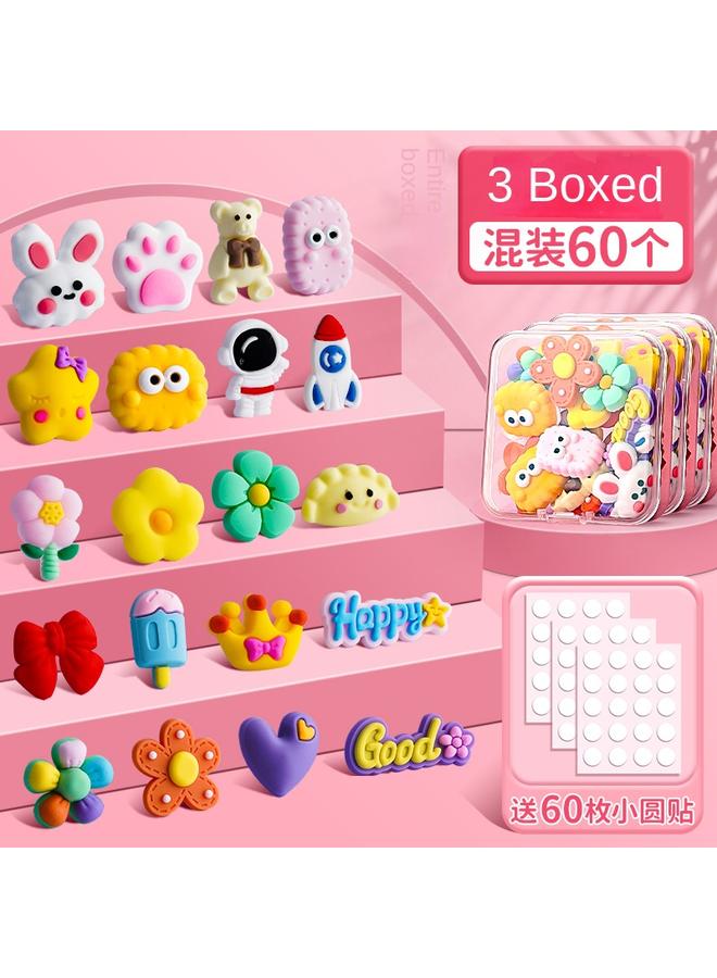 Bluejw 3D Stereo Patch Sticker Suit Goka Sticker Hand Account Hand Account Cream Glue Material Mobile Phone Shell For Students And Girls - Image 1