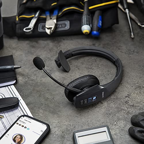 BlueParrott B450-XT MS Noise Cancelling Bluetooth Headset – Hands-Free Wireless Headset Programmed with Access to Microsoft Teams Walkie Talkie – Long Wireless Range, 24+ Hrs of Talk Time, IP54-Rated - Image 3