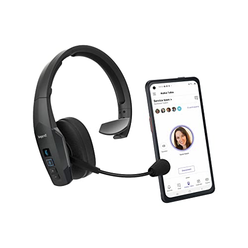 BlueParrott B450-XT MS Noise Cancelling Bluetooth Headset – Hands-Free Wireless Headset Programmed with Access to Microsoft Teams Walkie Talkie – Long Wireless Range, 24+ Hrs of Talk Time, IP54-Rated - Image 2