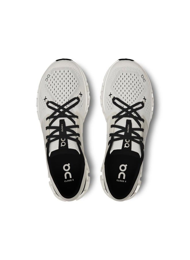 ON Men's Cloud X 4 Sneakers, Ivory/Black, 13 Medium US - Image 3