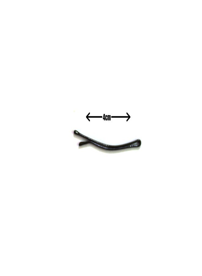 Kalaneet 96pcs Metal Black Bob Pins/Beard Pins/Hair Pins (Size 4cm) - Image 2