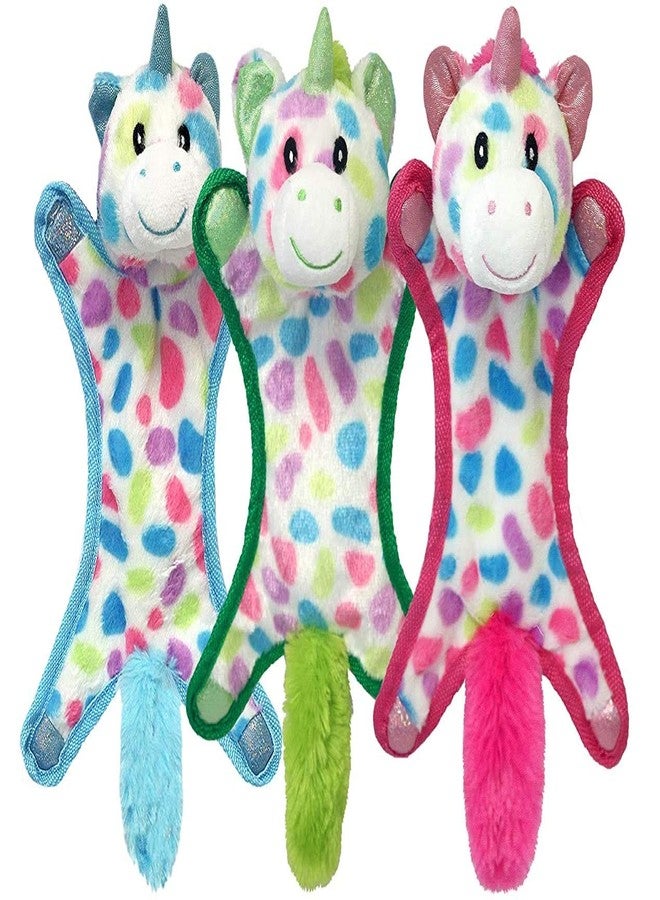مجموعة Multipet Cuddle Bunnies Unicorn Ball Head، ألوان متنوعة، عبوة من 3 قطع - 10 بوصات