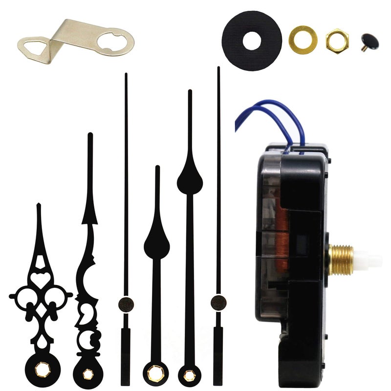 TIKROUND TIKROUND Youngtown 12888 Step Quartz Movement Repair Part with Hour Trigger Switch764 Inch Maximum Dial Thickness 1732 Inch Total Shaft Length B Hands 