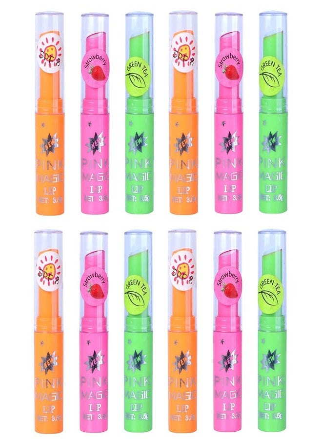 بينر أحمر شفاه بينر متعدد الألوان السحري الوردي، عبوة من 16 قطعة (وردي، 42 غرام) - Image 1