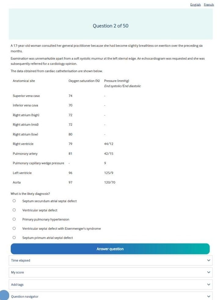 Cardiology Part 2 Examination 2024 - Image 4