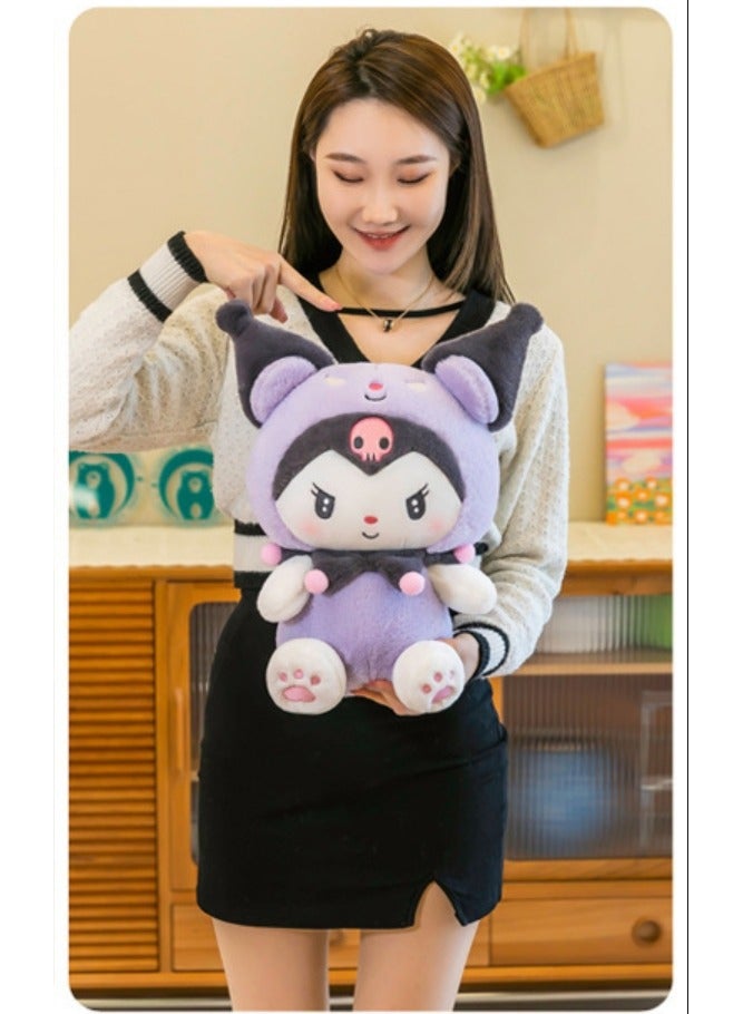 Sanrio Cartoon Kuromi Plush Doll for child 38cm - Image 2