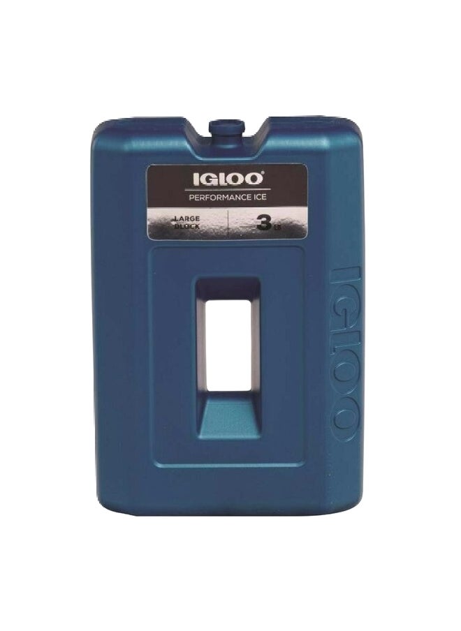 Igloo Non-Toxic Gel Re-Freezable Large Ice Block Blue 3 pound 25464 