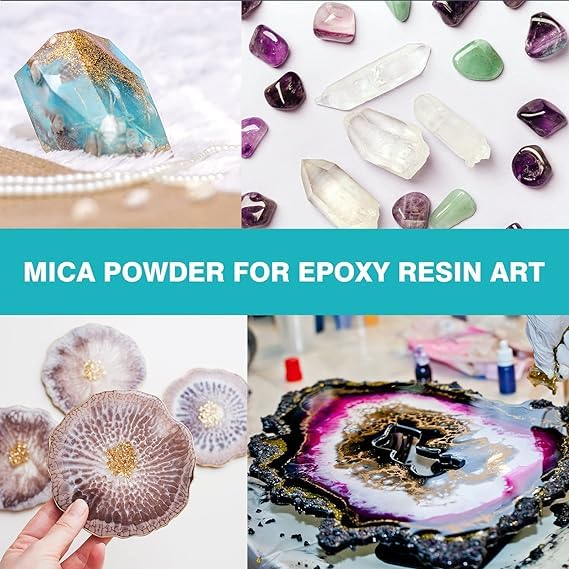 Kedia Minerals Mica Powder for Epoxy Resin 36 Color Epoxy Resin Color Pigment Cosmetic Grade Mica Powder for Soap Making Candle Making Lip Gloss Art Crafts Bath BombResin Supplies3gBag - Image 4