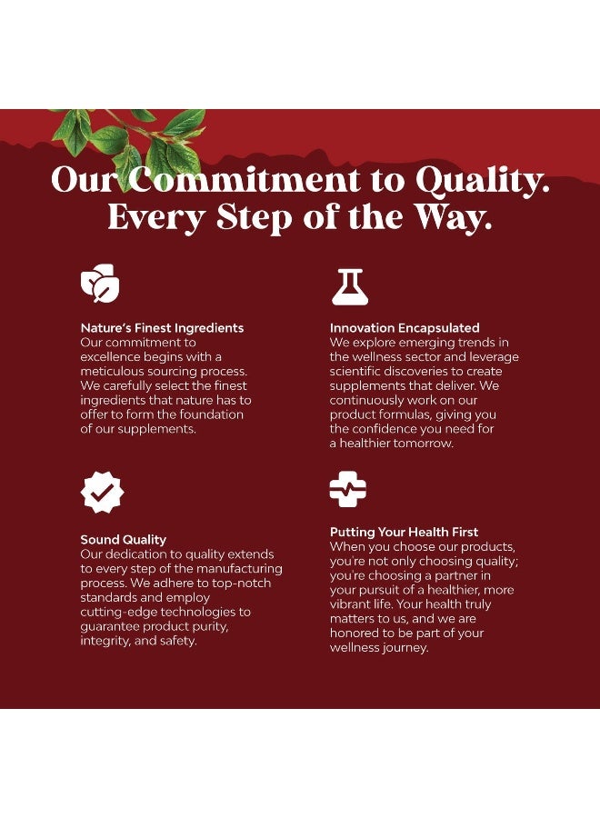 Natures Craft Red Yeast Rice with CoQ10 Supplement - Extra Strength Citrinin-Free Red Yeast Rice 1200 mg. Capsules with CoQ10 100mg - Heart Health and High Cholesterol Lowering Supplement - 120 Veggie Capsules - Image 5