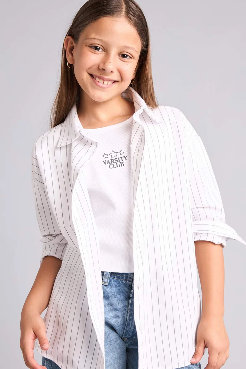 ديفاكتو Regular Fit Long Sleeve Shirt