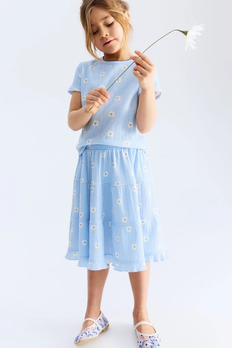 H&M Pointelle jersey top