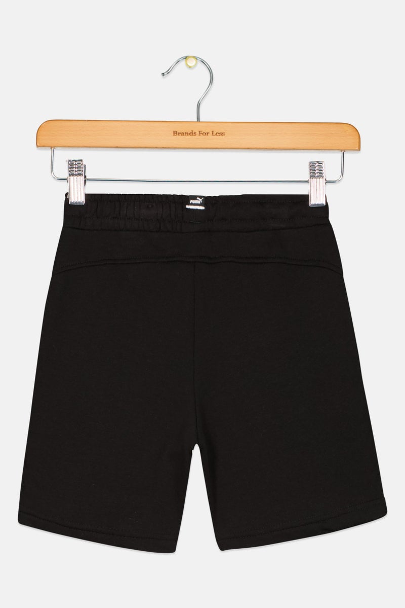 PUMA Kids Boy Regular Fit Brand Logo Training Shorts, Black Combo - Image 2