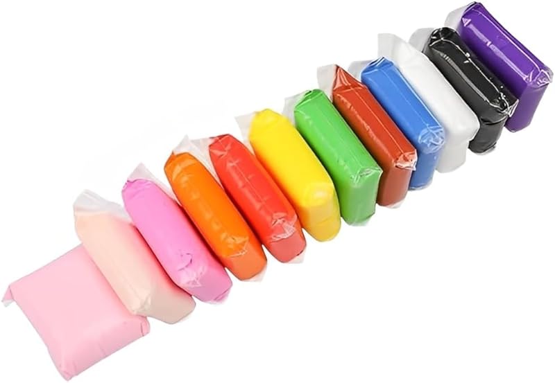Air Dry Clay Set for Kids – Includes 12 Colors – Soft & Lightweight, Perfect for DIY Crafts, Art Projects & Creative Play (1 Pack)