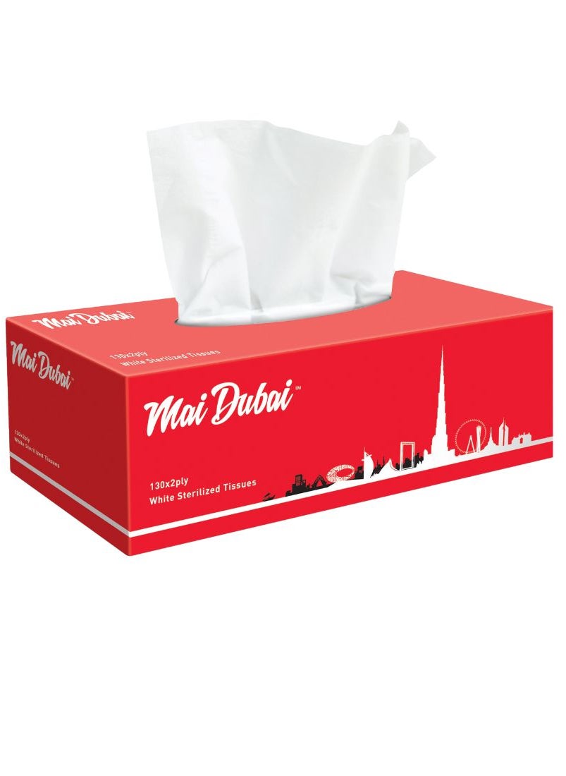 Mai Dubai 2 Ply  Facial Tissue 130 Sheets Pack of 5  - Image 2