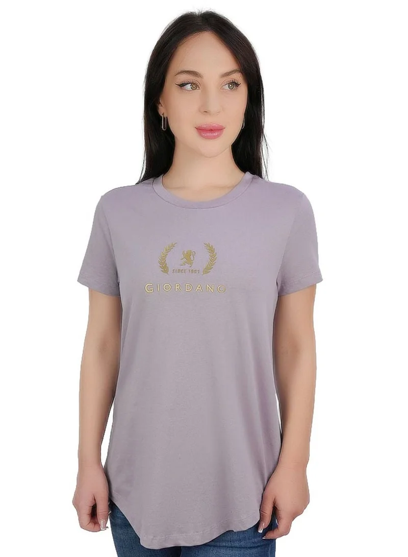 Women’s Cotton Jersey Crew Neck Print Tee
