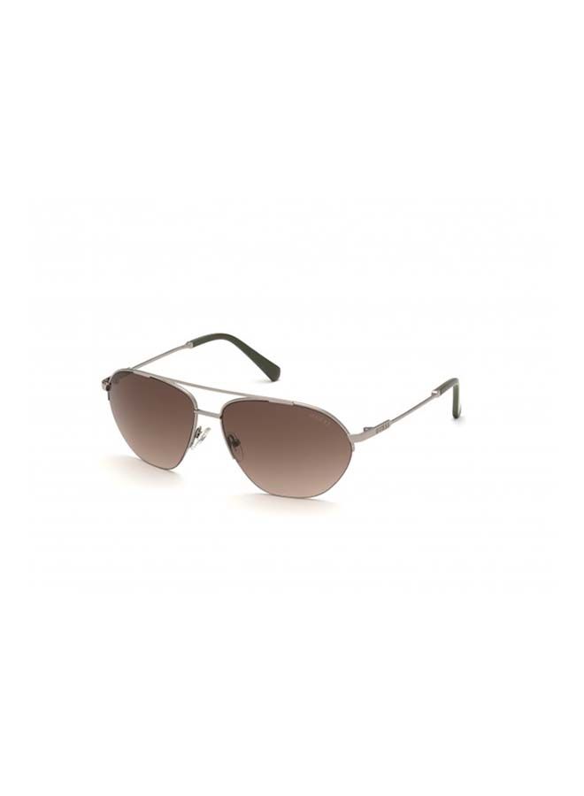 GUESS Unisex Aviator Large Sunglasses with Brown Lenses - GU00010 08F 61mm - Image 1